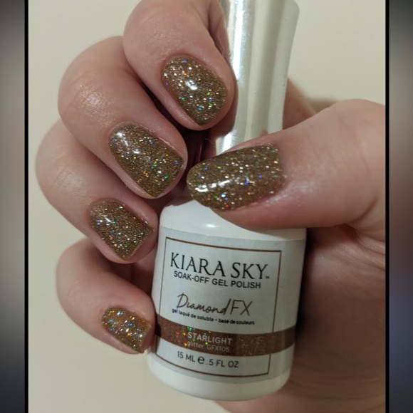 KIARA SKY Diamond FX Reflective Gel Polish 0.5 fl oz, starlight glitter - Picture 3 of 10